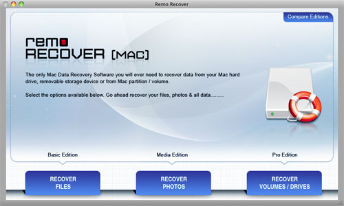 How to Recover Deleted Videos on MacBook - Main Screen